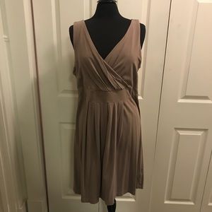 SLEEVELESS LANDS END FIT AND FLARE DRESS